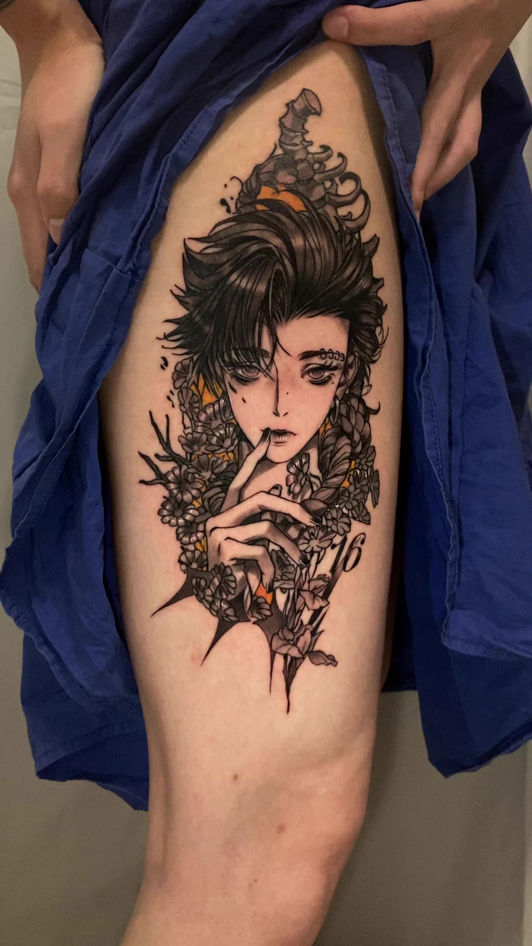 Original Characters, Worn on Skin tattoo by Zencat — Illustrative · Original characters