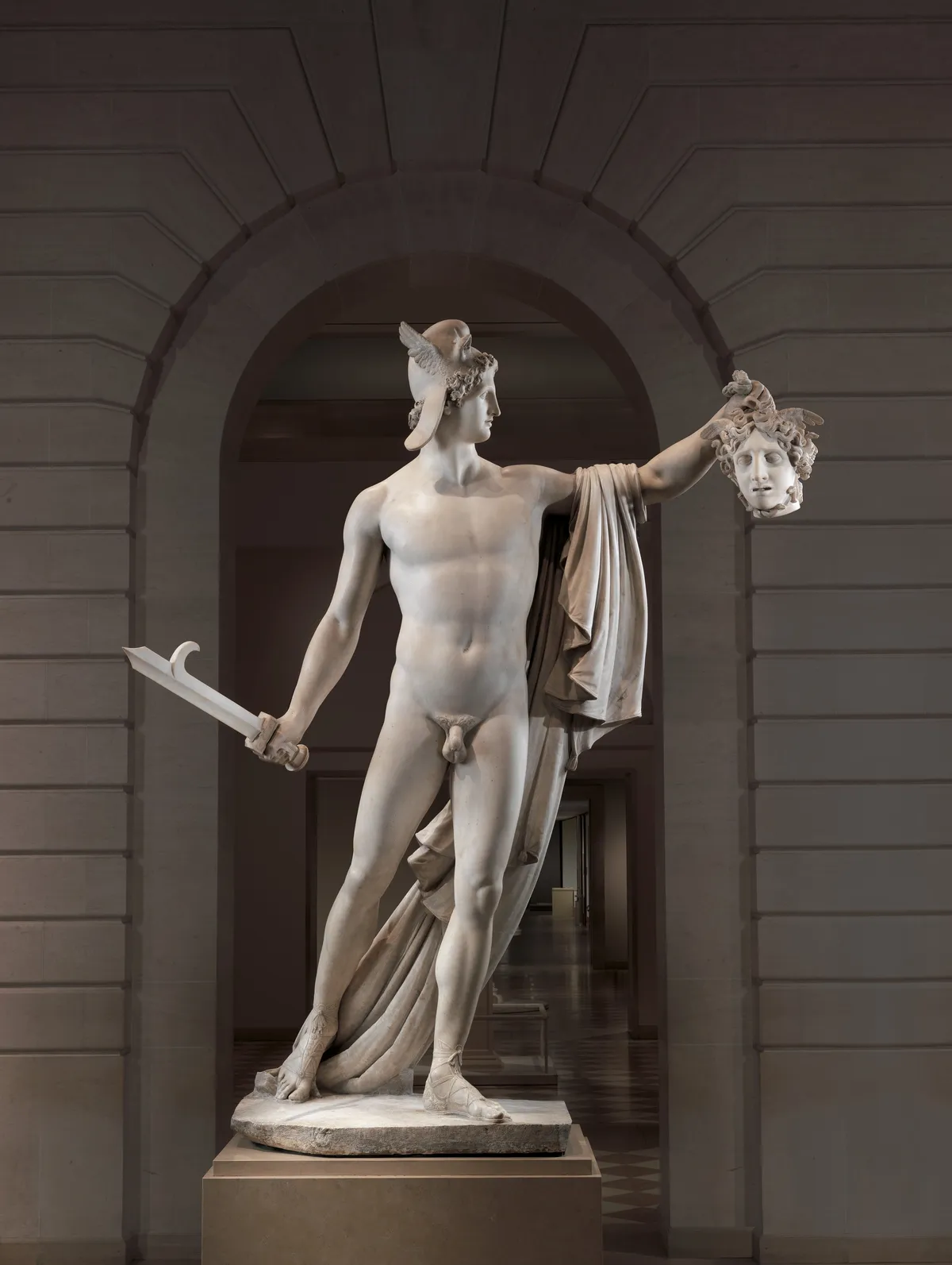Perseus with the Head of Medusa, by Antonio Canova — museum image, public domain