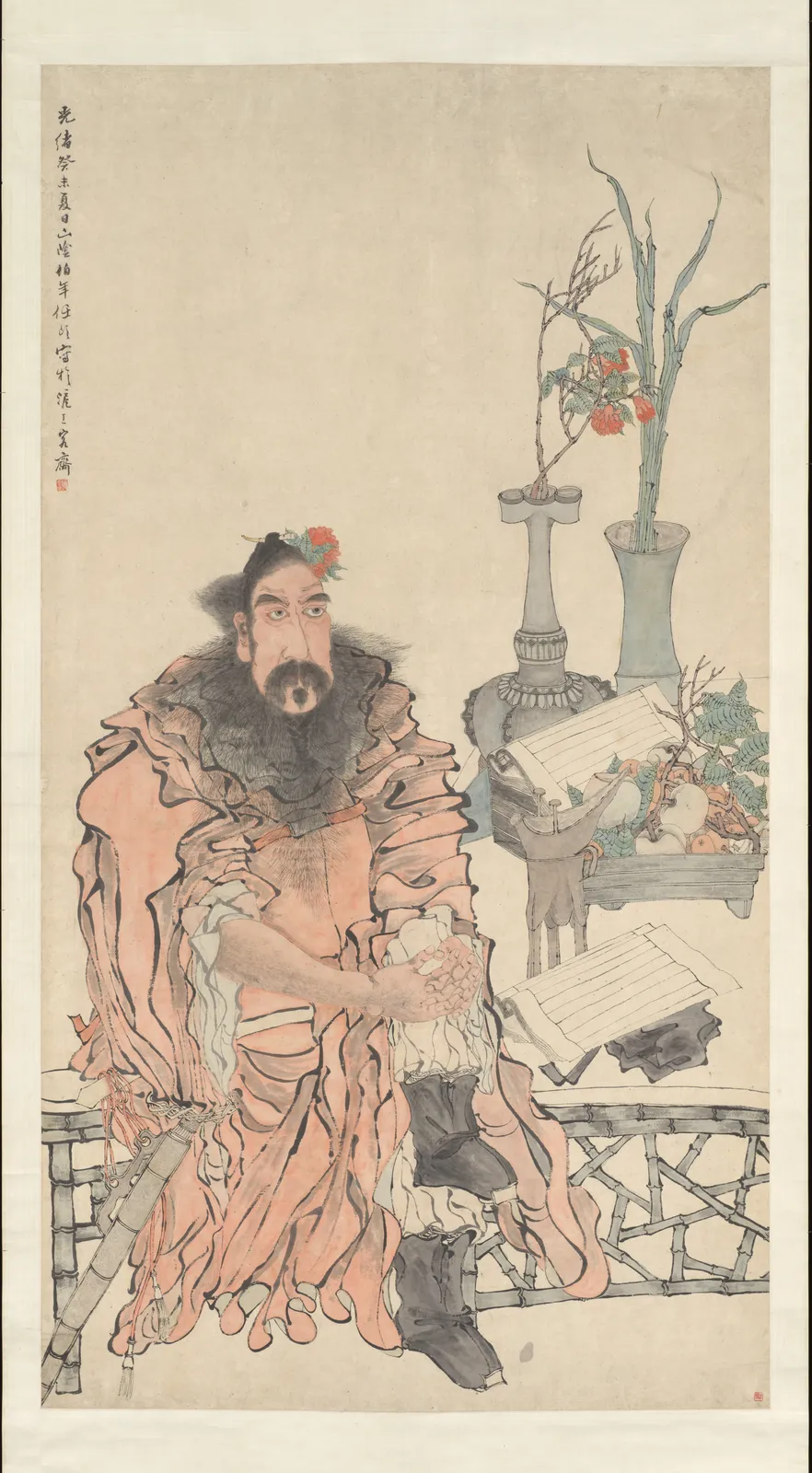 Zhong Kui, by Ren Yi (Ren Bonian) — museum image, public domain